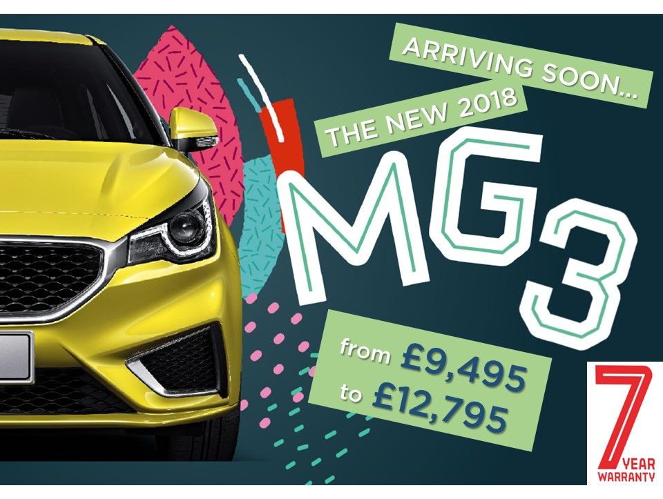 New 2018 MG3 Arrives Soon