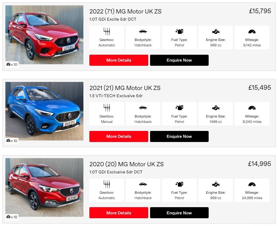 Explore Our Selection of Used MG Vehicles
