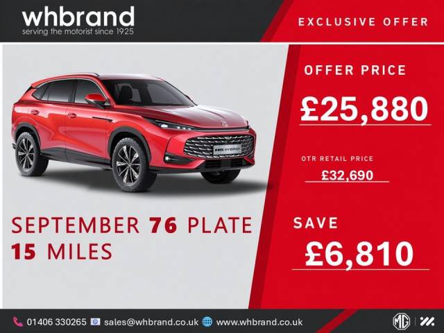 MG Motor UK HS 1.5 Hybrid+ Trophy SUV Hybrid Dynamic Red