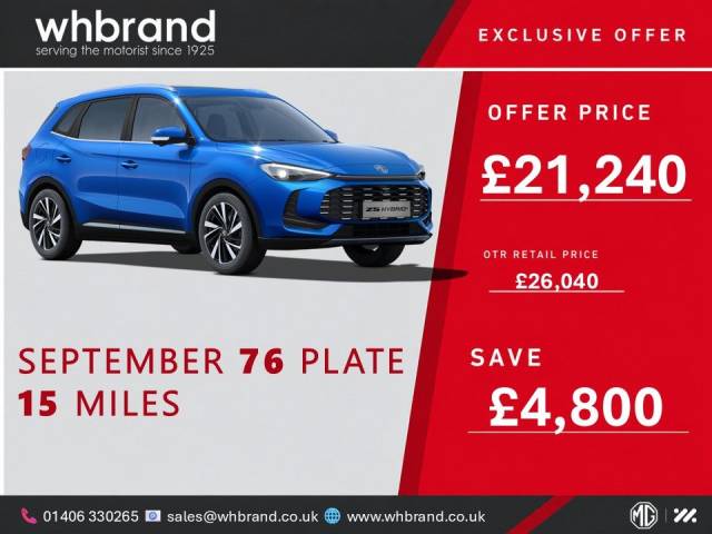 MG Motor UK ZS 1.5 Hybrid+ Trophy SUV Hybrid Battersea Blue