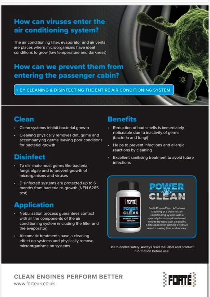 FORTE POWER CLEAN - BACTERIA AND ODOUR REMOVER