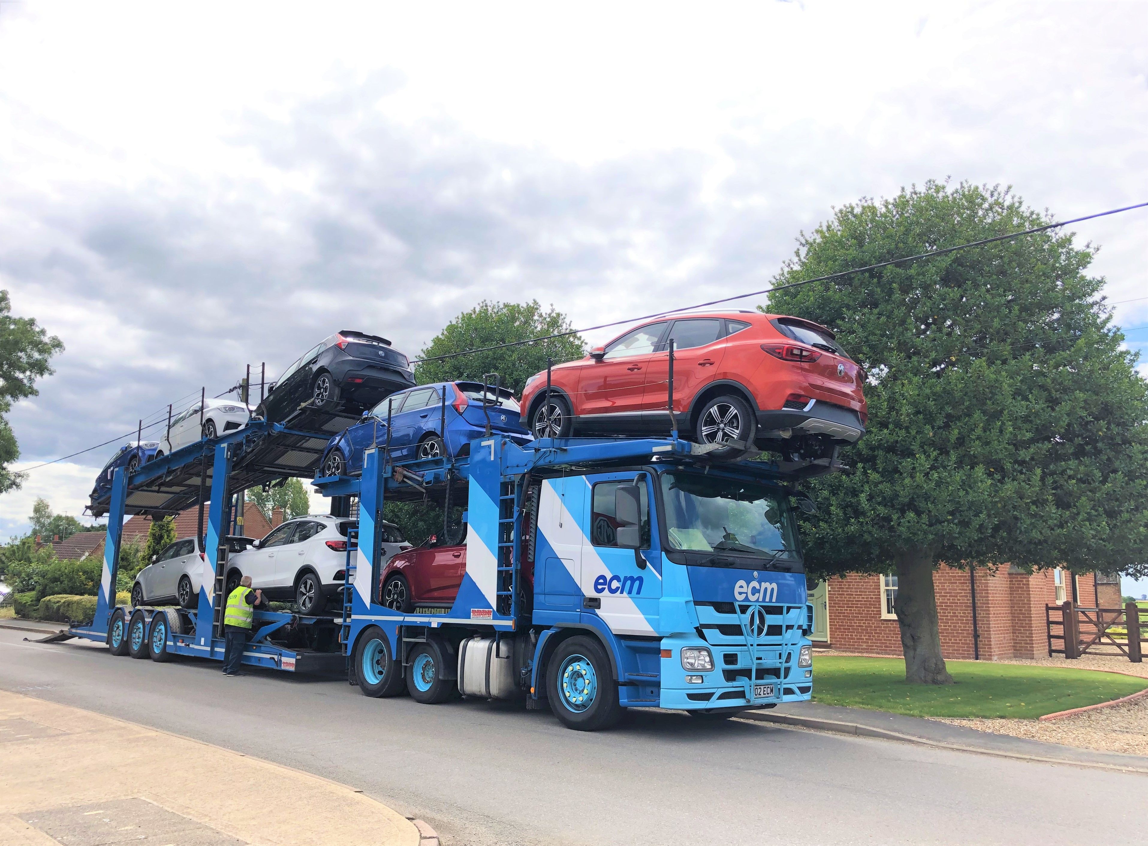 Yesterday's big delivery including a mixture of stock and sold vehicles...
