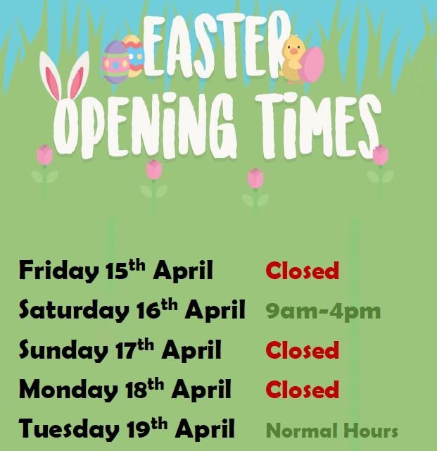 Easter Opening Times