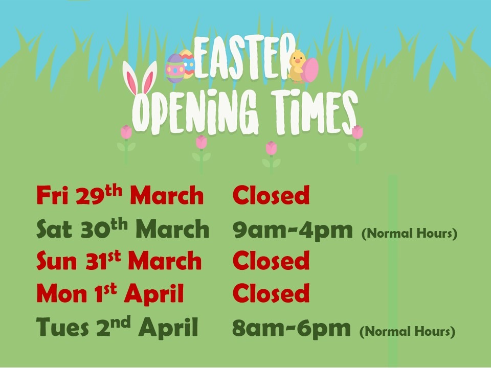 Easter Opening Times