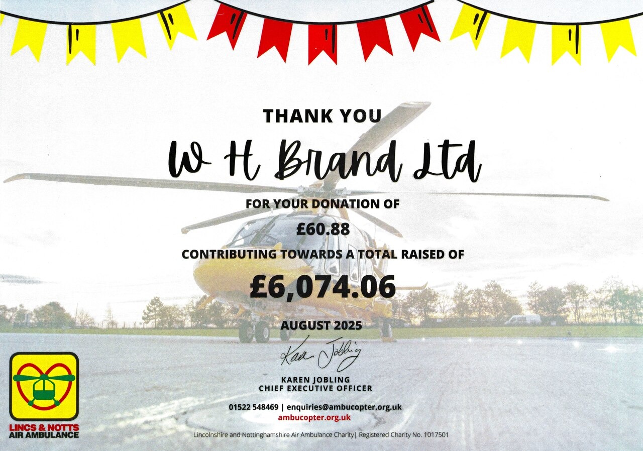 Over £6,000 Raised For Lincs & Notts Air Ambulance